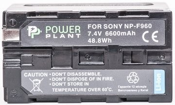 Акумулятор PowerPlant Sony LED NP-F960 6600mAh (знято з виробництва)